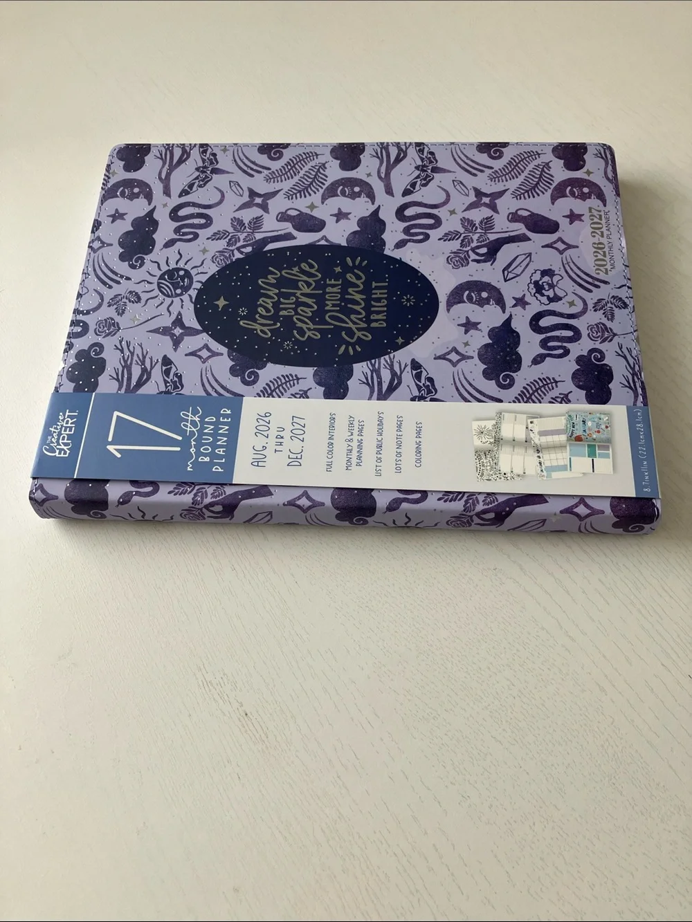 The Creative Expert 17 Month Planner -  (August 2026-December 2027) NWT
